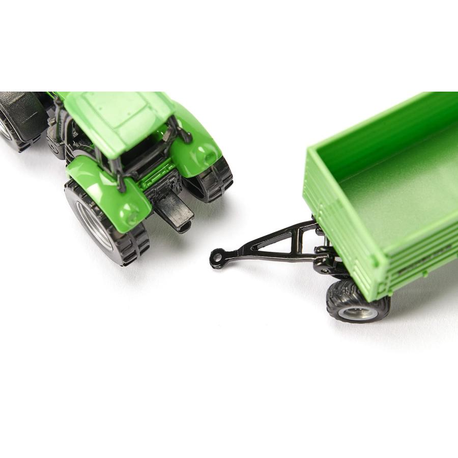 sikuトラクター、トレーラー ジク (SIKU) DEUTZ-FAHR トラクター 4輪トレーラー付き 3歳頃から