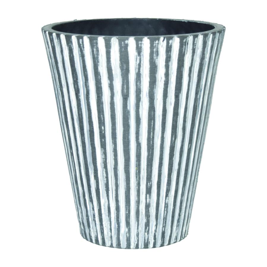 リードスタイル (Lead Style) バーティカルラインハイポット19 室内鉢 穴あり グレー φ19×H22cm LSP-53165 | 