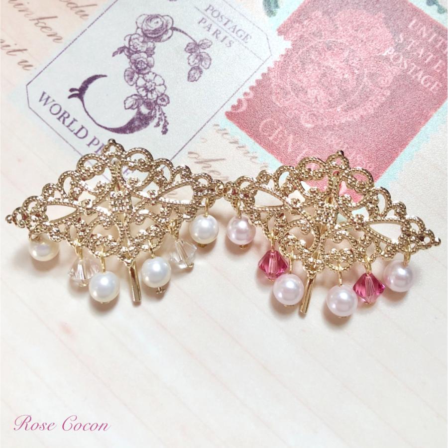 透かし×キラキラ×パールのオリエンタル風ポニーフック |  | 07