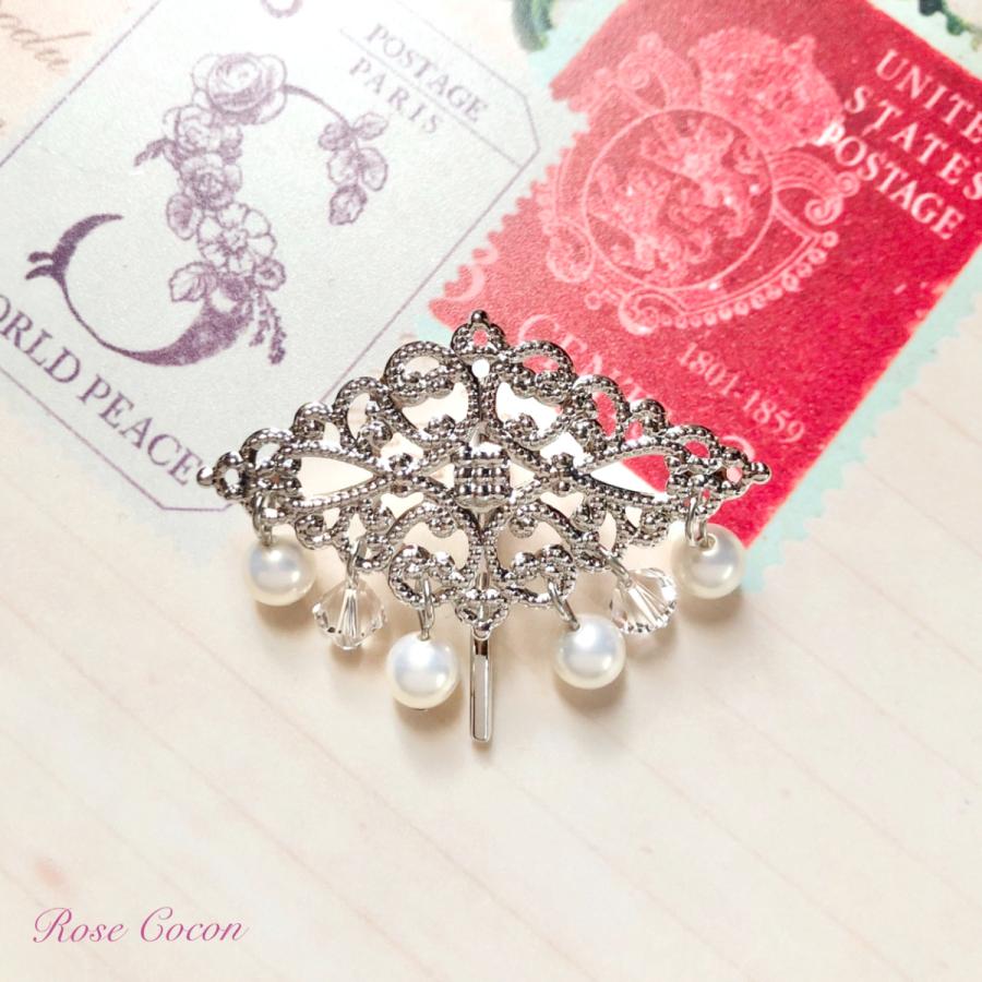 透かし×キラキラ×パールのオリエンタル風ポニーフック |  | 02