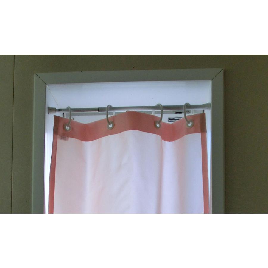 手作りお風呂のカーテン カフェカーテン 浴室の目隠し 送料無料 縦長窓 可愛い 突っ張り棒1サーモンピンク 幅52ｃｍ丈70ｃｍ Bath 016 カーテン プリンセス 通販 Yahoo ショッピング