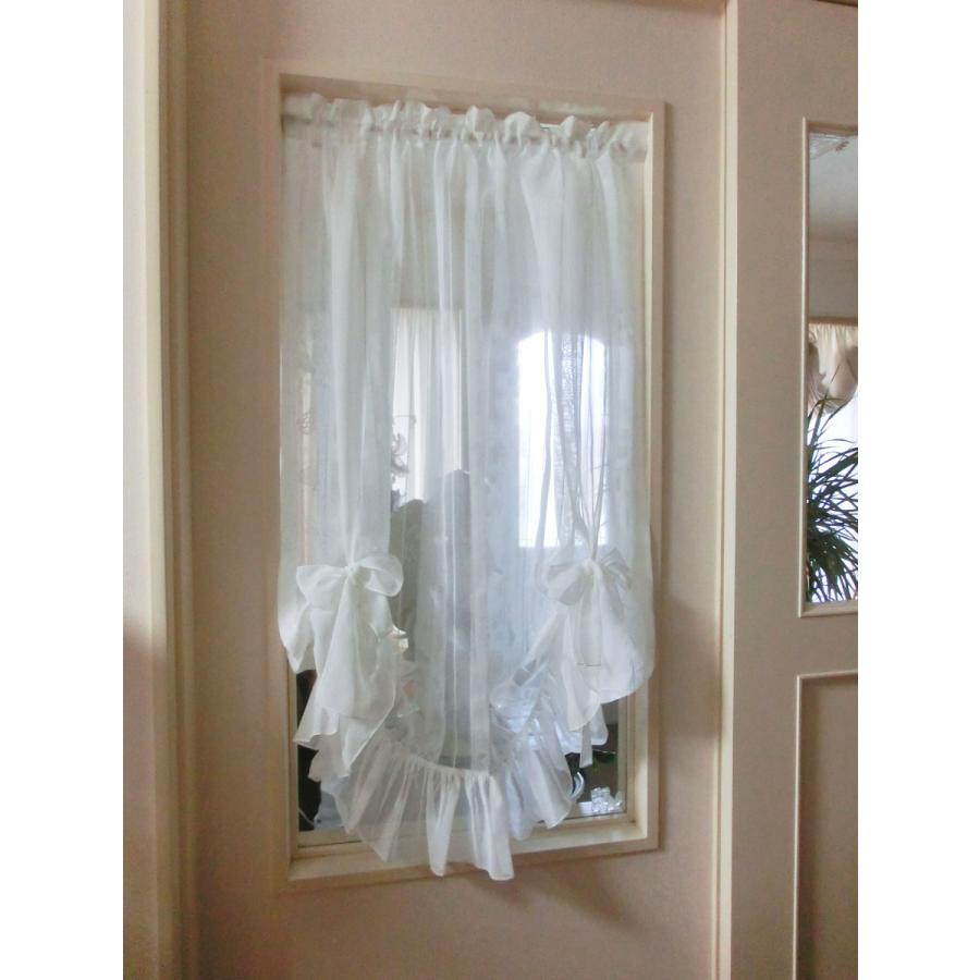 カフェカーテン おしゃれ かわいい 縦長 小窓 リボン レース 突っ張り棒 オーダー 窓枠内ヨコ 71 80ｃｍまで タテ 1ｃｍまで アンゼラリボン 姫系 北欧 Komadostyle 1b カーテン プリンセス 通販 Yahoo ショッピング