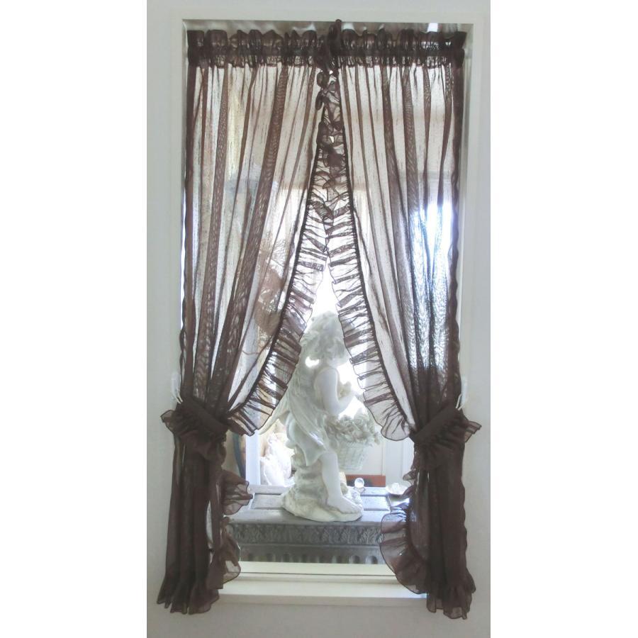 窓枠内 ヨコ 71〜80cm×タテ 111〜120cm カフェカーテン おしゃれ