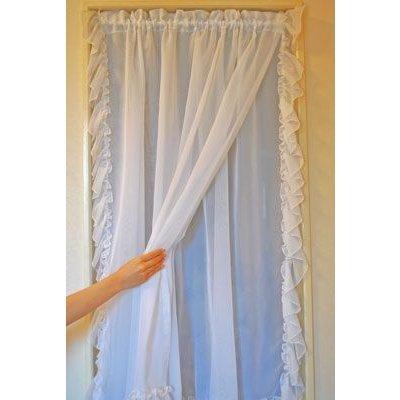 カフェカーテン おしゃれ かわいい 縦長 小窓 フリル レース 突っ張り棒 オーダー 窓枠内ヨコ 61 70ｃｍまで タテ 110 1ｃｍまで スウィートマーベル Komadostyle 6a カーテン プリンセス 通販 Yahoo ショッピング