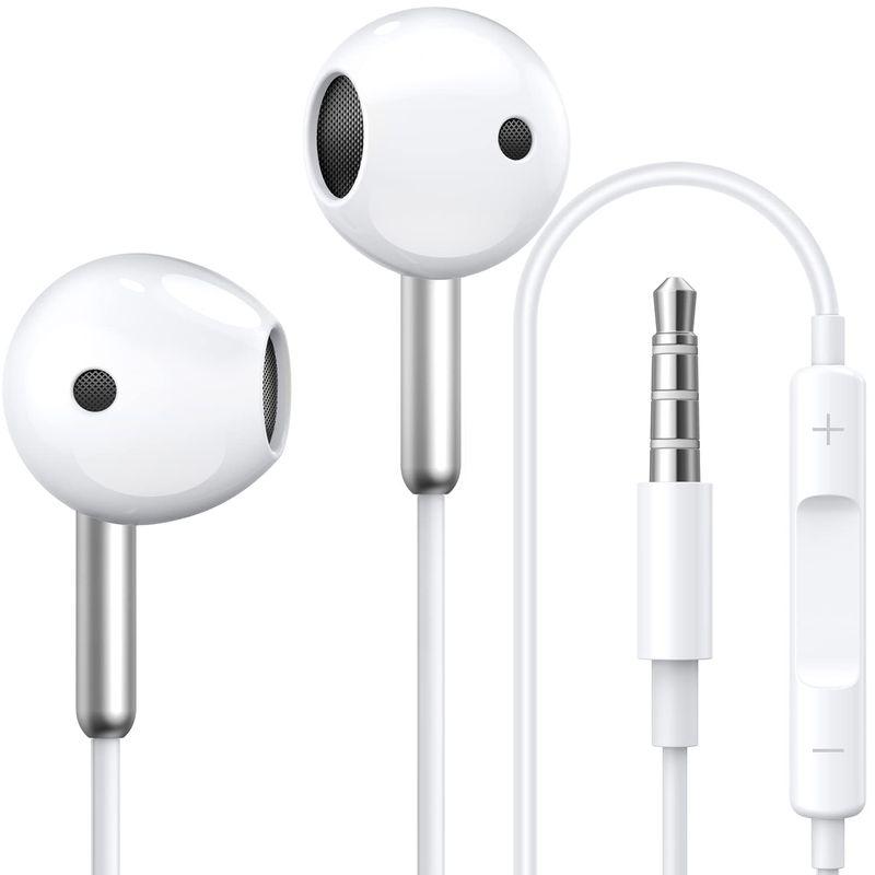 イヤホン 2023業界新開発 有線イヤホン マイク付き 3.5mmジャック ノイズキャンセリング 通話可能 音量調整 ステレオイヤフォン ヘ