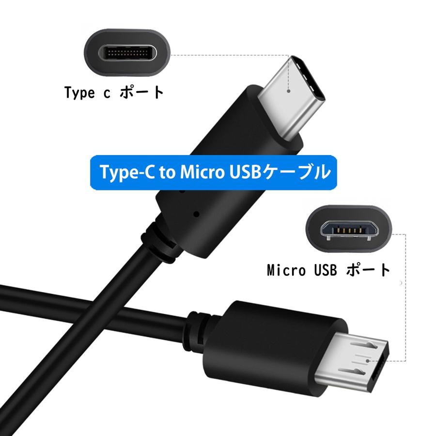 Type C Micro USB 変換ケーブル OTGケーブル 1m タイプC マイクロ タイプB 充電 データ転送コード 2.4A出力 最大480｜rosegarden2｜04