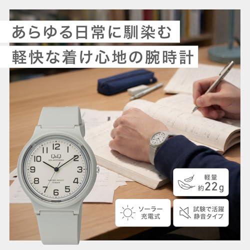 シチズン Q&Q] アナログ ソーラー腕時計 10気圧防水 ウレタンベルト
