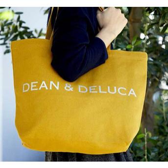 [限定カラー] DEAN&DELUCAチャリティートートバッグ キャラメルイエロー Lサイズ ディーン&デルーカ ディーンアンドデルーカ