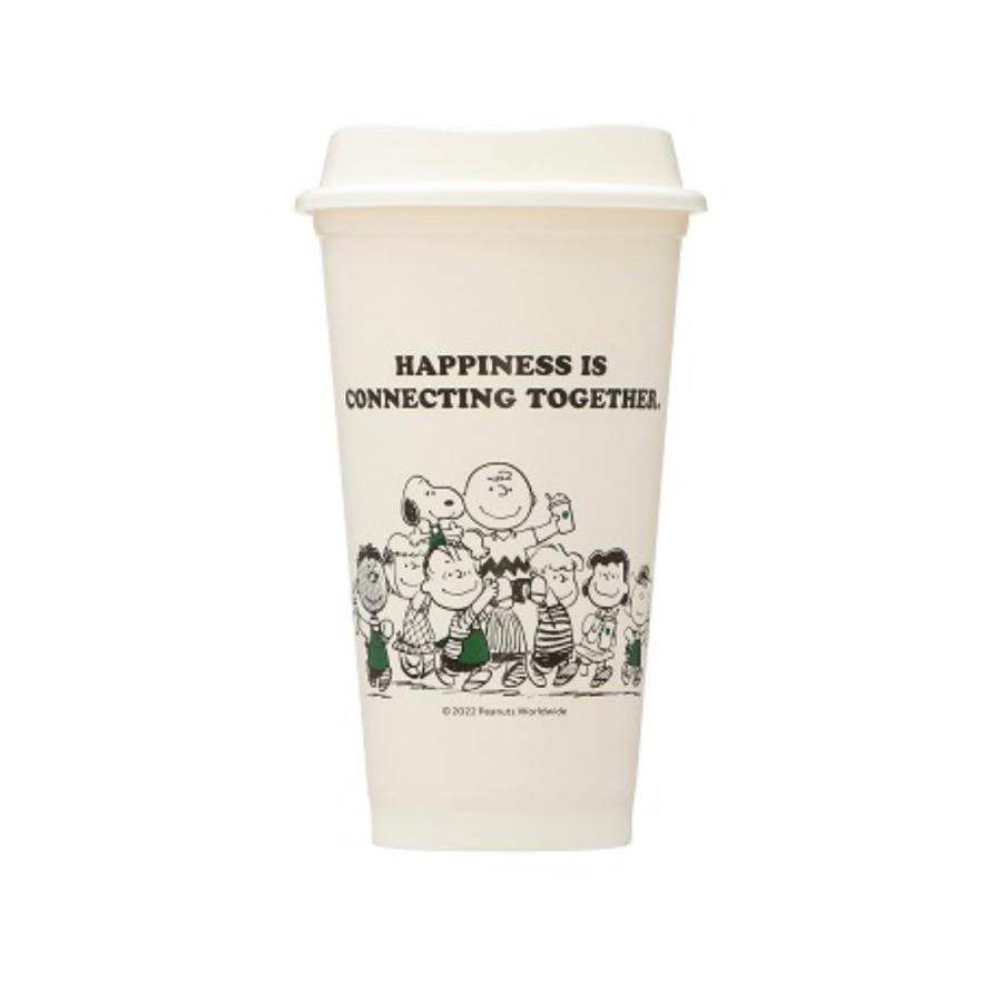 STARBUCKS x PEANUTS リユーザブルカップ PEANUTS オフホワイト 473ml 蓋付き スターバックスコーヒー スタバ