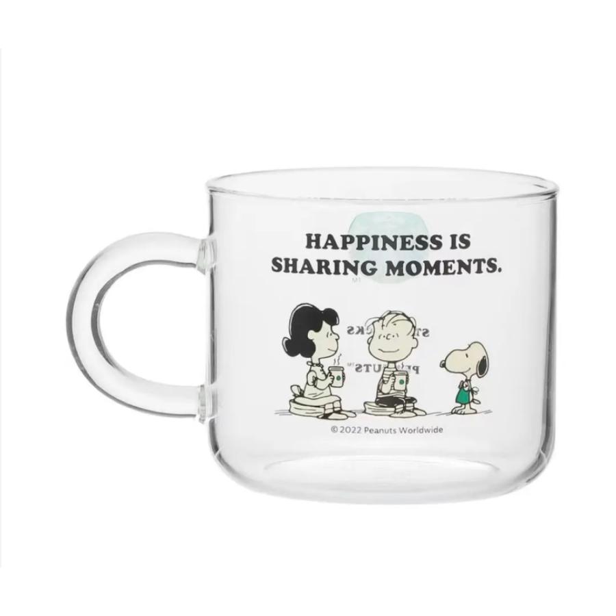 STARBUCKS x PEANUTS 耐熱グラスマグ スターバックスコーヒー スタバ ピーナッツ スヌーピー SB1000100019