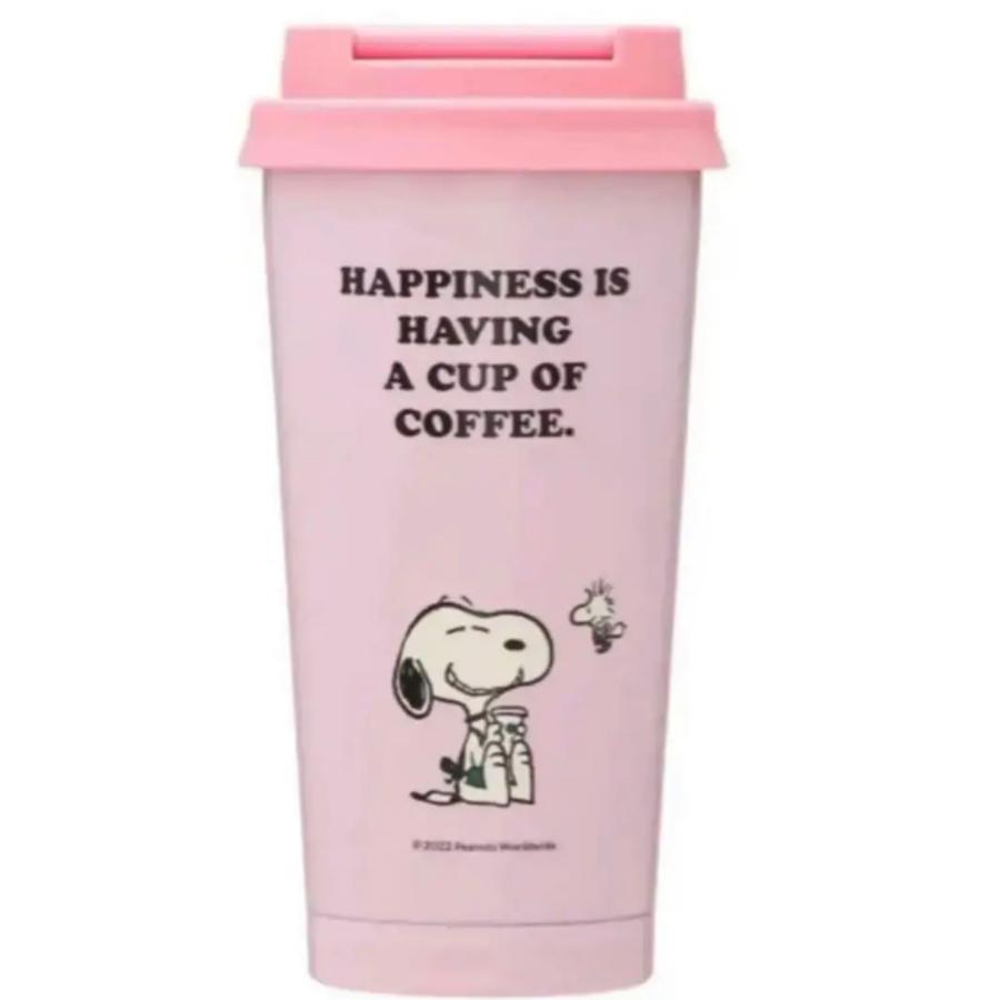 STARBUCKS x PEANUTS ステンレスToGoロゴタンブラー PEANUTS 473ml ピンク ステンレスボトル スターバックス