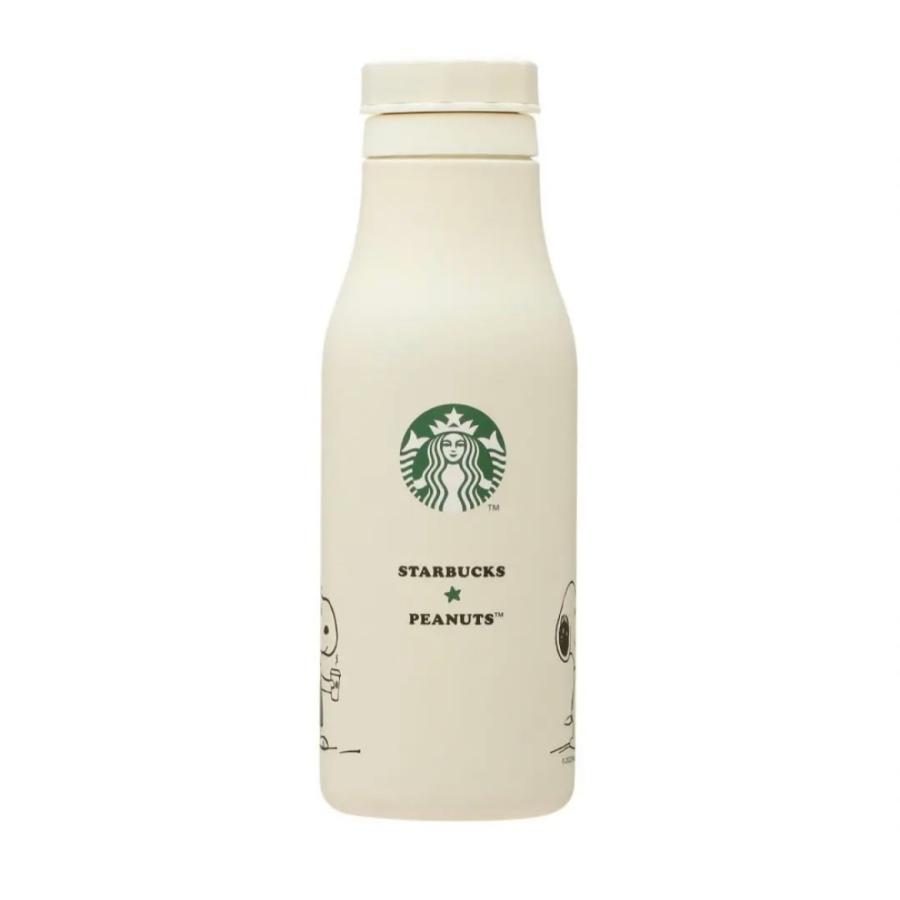 STARBUCKS x PEANUTS ステンレスロゴボトル ホワイト PEANUTS 473ml 水筒 スターバックスコーヒー ステンレス