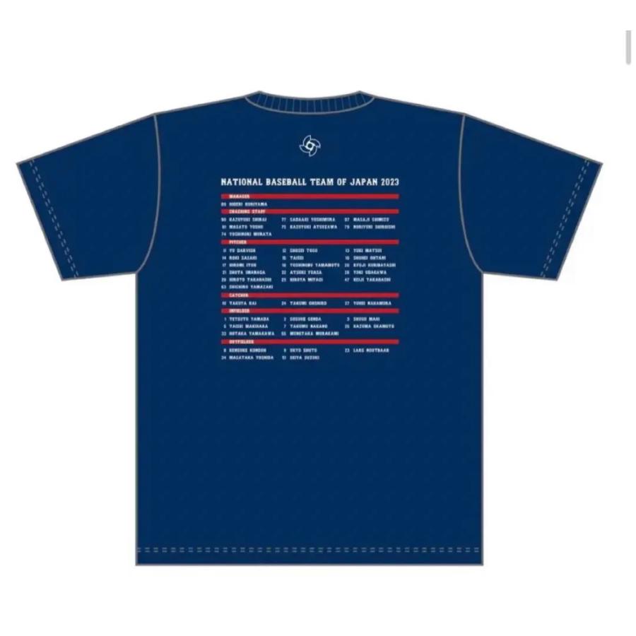 在庫僅か］WBC公式グッズ 2023WBC優勝記念 メンバーTシャツ 侍ジャパン