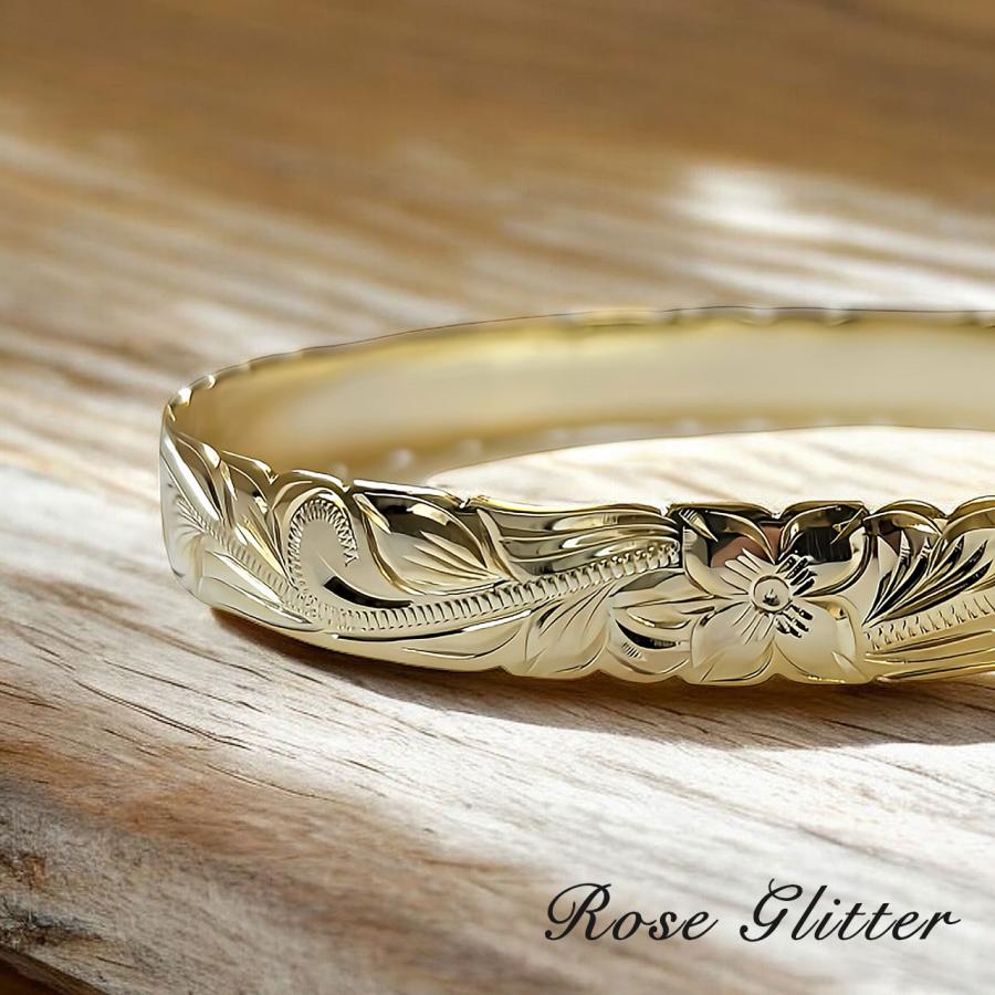 ハワイアンジュエリー バングル レディース 女性 ピンク イエロー 10mm