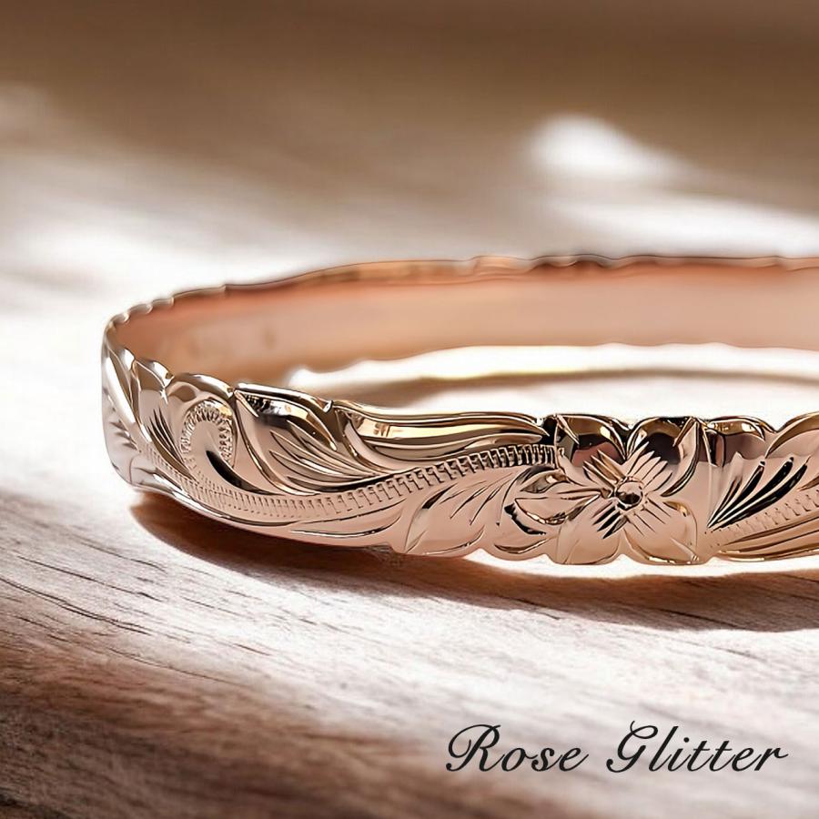 ハワイアンジュエリー バングル レディース 女性 ピンク イエロー 10mm