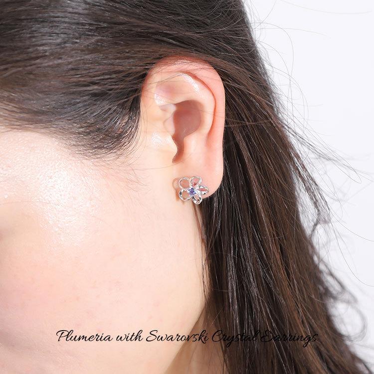 ハワイアンジュエリー ピアス レディース スワロフスキー 安い