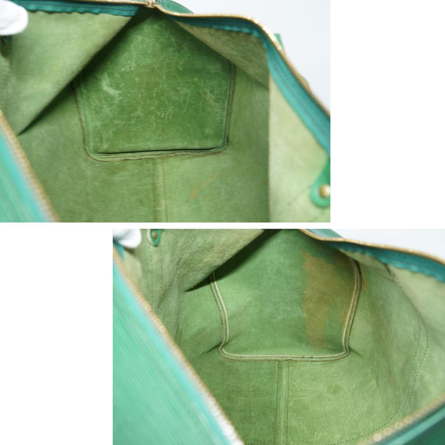 【良好品】Louis Vuitton エピ キーポル50 ボストンバッグ 鞄 ボルネオグリーン 緑 メンズ レディース 出張 旅行 EPI 通勤  手提げ M42964