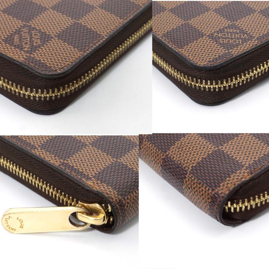 【極美品】Louis Vuitton ダミエ エベヌ ジッピーウォレット 長財布 小銭入れ 札入れ DAMIEREBENE WALLET メンズ レディース N41661｜roseline7700｜05