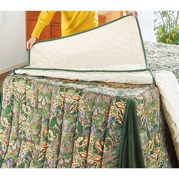 ダイニング こたつ布団 2点セット 〔掛け布団・上掛け 約幅105cm用