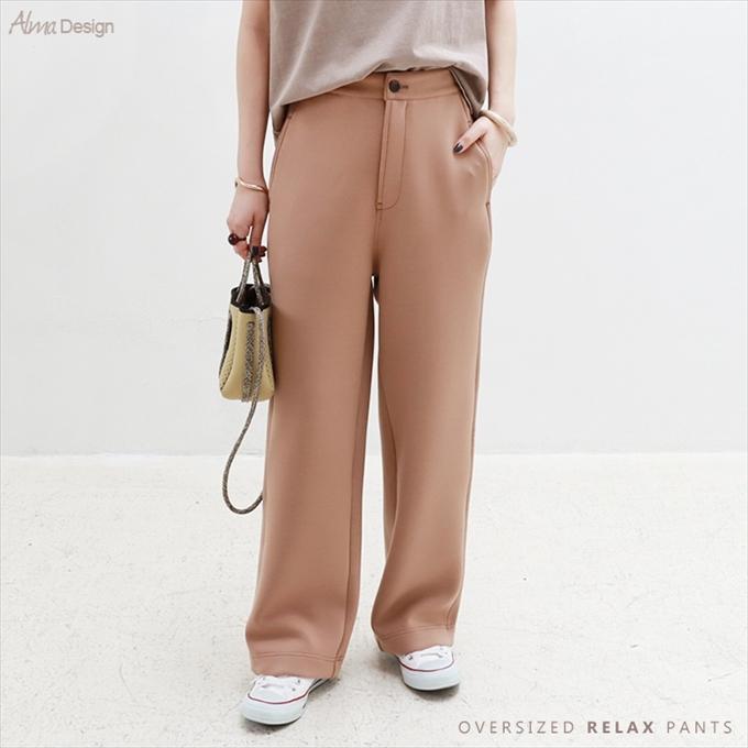 BANEL ホワイトパンツ ウエストゴム付き ゴムウエストバンド仕様ワイドパンツ - オフホワイト | ZARA