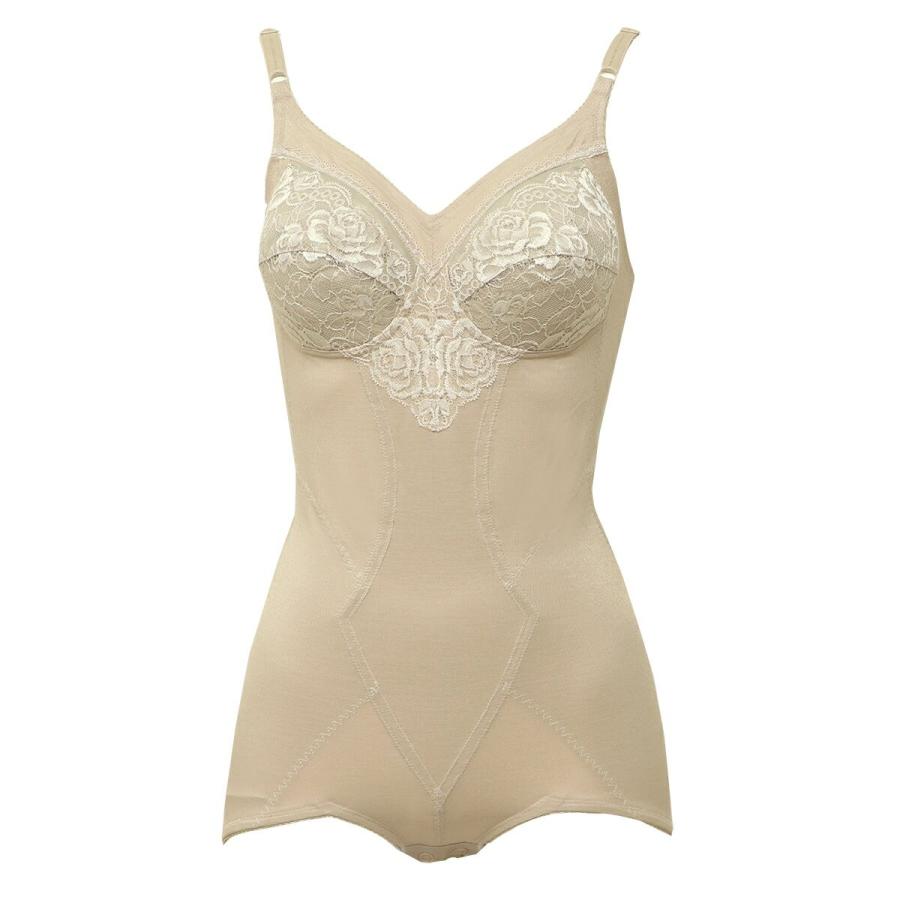 ボディスーツ 綿 使用 お肌に 優しい 補正 ボディ きれい レディース 日本製 女性 カップ付 キャミソール カップ付き レース インナー ノンワイヤー | SUBROSA | 02