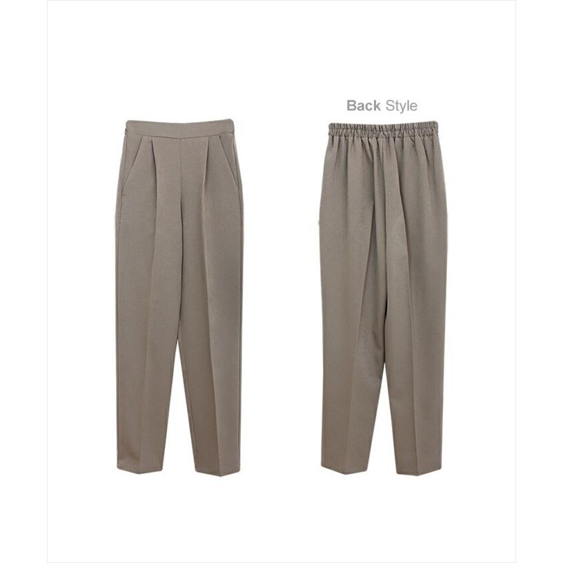 センタープレス テーパード パンツ レディース ハイウエスト フロント