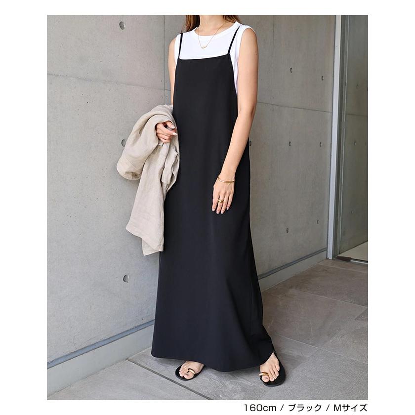 キャミワンピース ワンピース レディース キャミソール ストレート I