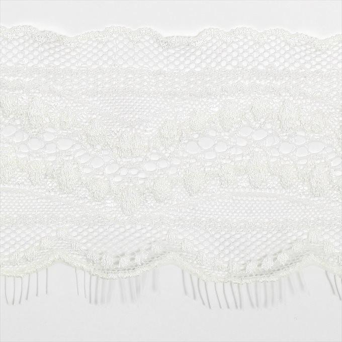 個性的な模様の刺繍レース 刺繍 チュールレース カット売り 