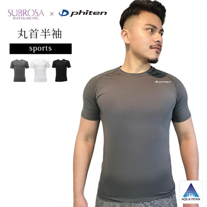 Phiten（ファイテン） SUBROSA ( サブローザ ) × メンズ 男性 丸首