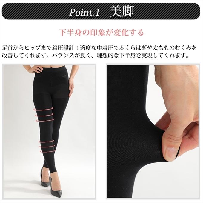 SUBROSA 着圧レギンス レディース スパッツ 日本製 肌に優しい