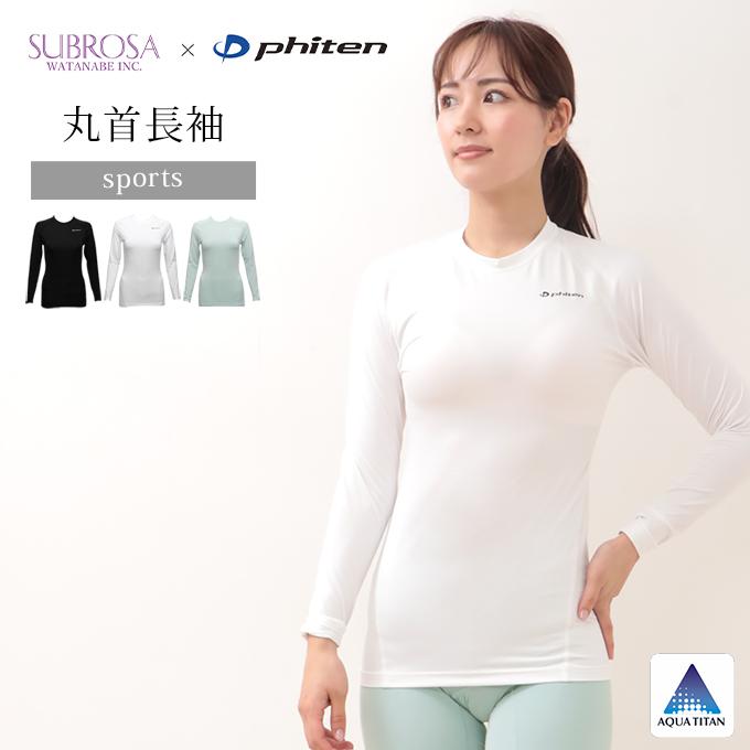 Phiten SUBROSA ( サブローザ ) × phiten レディース 女性 丸首