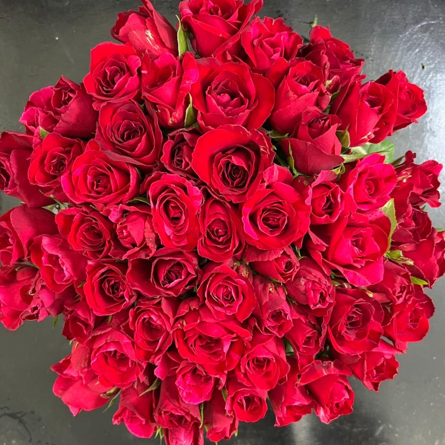 赤バラの花束＊ 30cm 60本 ラッピング込み 還暦・プロポーズ・誕生日