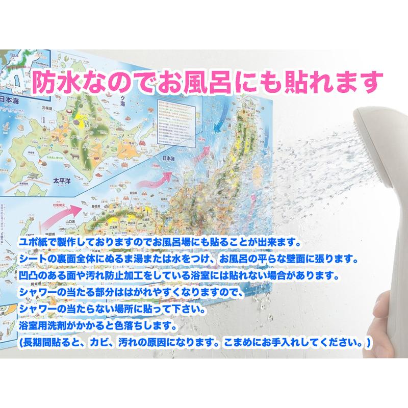 学べる 日本史人物年表」【封筒発送】お風呂ポスター 小〜中学生向け