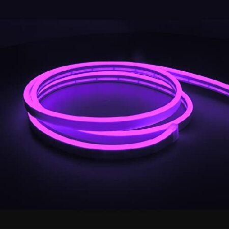 Meijiajia Purple Neon LED Strip Light 12V Flexible Ribbon Waterproof Flexible 16.4ft 5M Rope Light，Silicone LED Neon Rope Light for Kitchen、Indoor インポート - 通販 - Yahoo!ショッピング