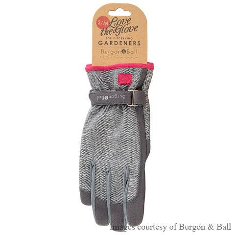 ガーデニンググローブ　グレー ツイード　女性用　手袋　バーゴン＆ボール　Love The Glove Grey Tweed Women's（ネコポス対応）｜roseshop｜02