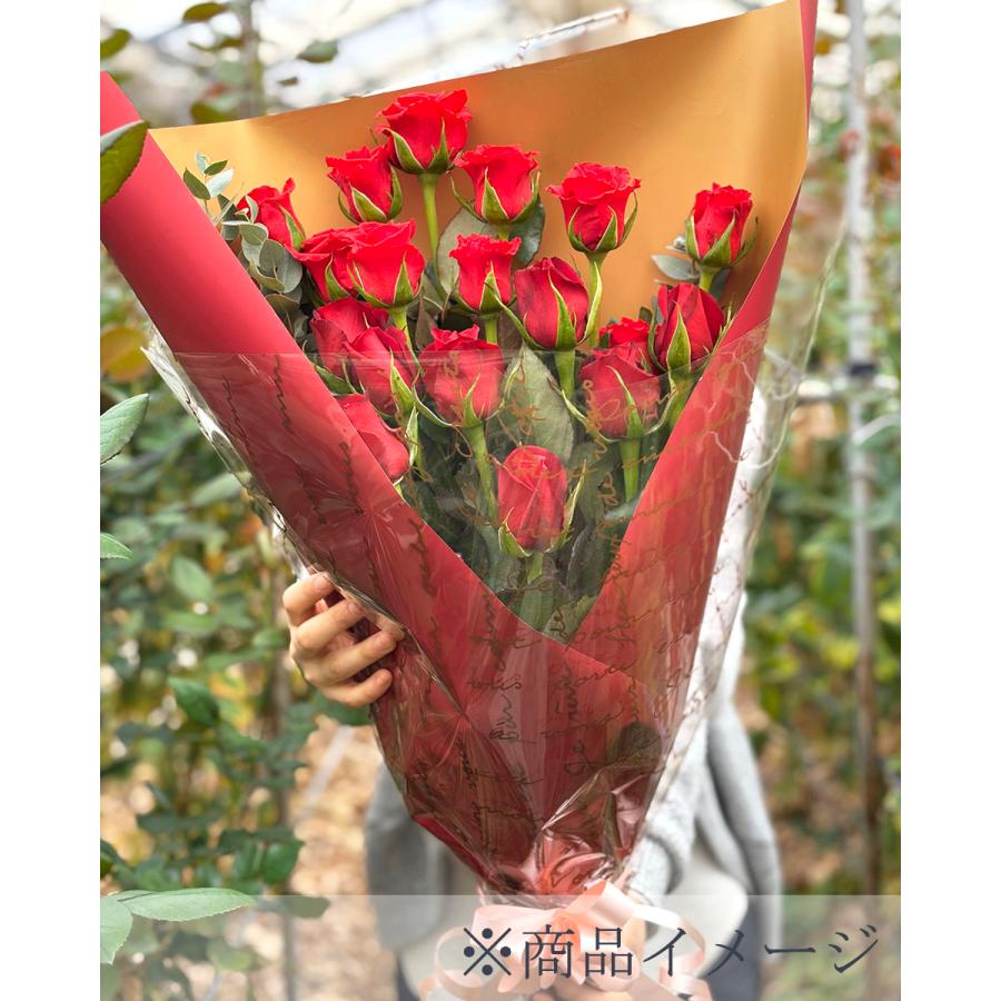赤いバラの花束 30本 (大内バラ園・山口) (産地直送) プレゼント