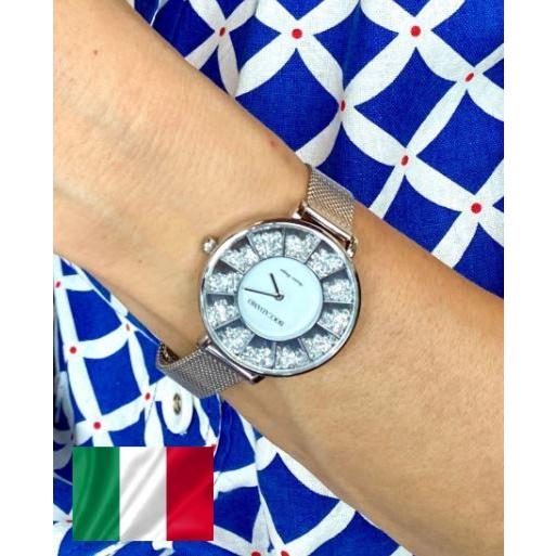 腕時計 レディース おしゃれ シンプル かわいい スワロフスキー クリスタル ウォッチ クオーツ 時計 イタリア ボッカダーモ Boccadamo SH001 送料無料