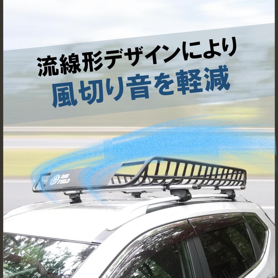 ロスフィールド ルーフラック アルミ 縦160cm×横105cm ルーフキャリア 