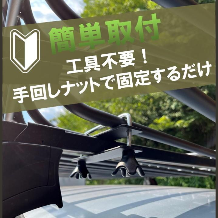ROS FIELD 社製 木製プレート付き 縦160cm×横105cm ルーフラック アルミ製 ルーフキャリア ラック ルーフバスケット キャリア |  | 05