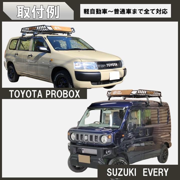 ROS FIELD 社製 木製プレート付き 縦160cm×横105cm ルーフラック アルミ製 ルーフキャリア ラック ルーフバスケット キャリア |  | 06