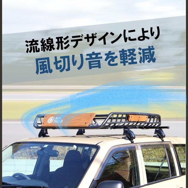 ROS FIELD 社製 木製プレート付き 縦134cm×横105cm ルーフラック