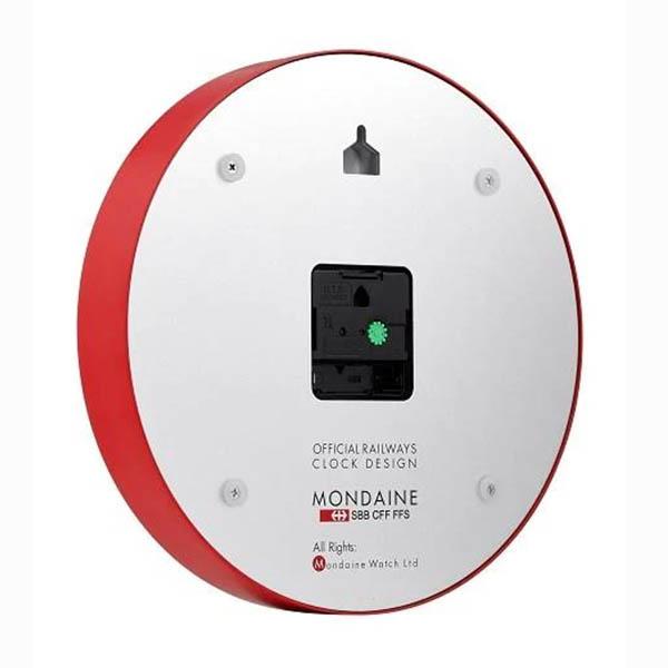 美品　モンディーン 掛け時計 ウォールクロック　MONDAINE 　レッド Amazon.co.jp: MONDAINE モンディーン ウォールクロック A990