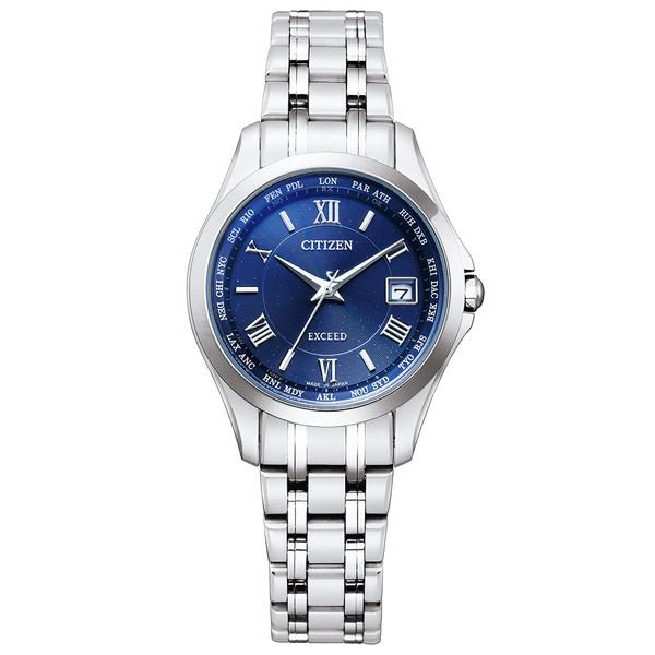 【新品】シチズン CITIZEN 腕時計 レディース EC1120-59L エクシード エコ・ドライブ電波時計 ダイレクトフライト ペア EXCEED エコ・ドライブ電波（H246） ブルーxシルバー アナログ表示 シチズン エクシード CITIZEN EXCEED エコドライブ 電波時計