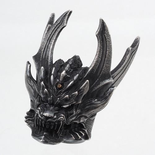 BANDAI 牙狼 GARO 暗黒騎士KIBA リング シルバー925 黒染め JAP