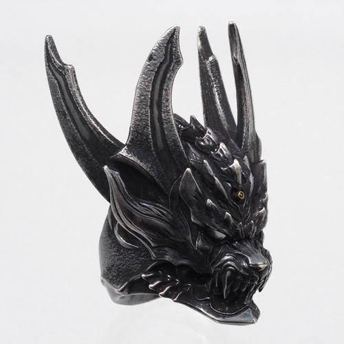 牙狼 GARO 暗黒騎士KIBA リング シルバー925 黒染め JAP工房 ガロ シルバーグロサリー 正規品 基準サイズ 19 22号 G1903-R-KB｜roshie｜05