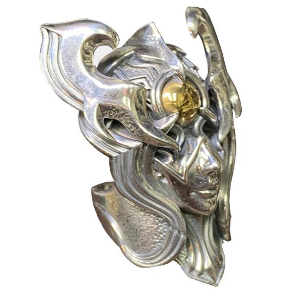 牙狼 GARO ハガネを継ぐ者 魔導輪イルヴァ リング 魔界騎士白羽ゴドウ着用 JAP工房 ガロ シルバーグロサリー 正規品 基準サイズ 19号 22号 G2401-R-IL
