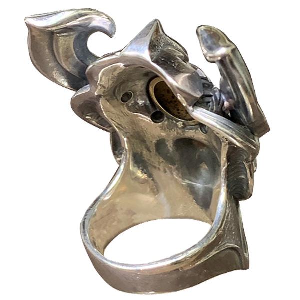 牙狼 GARO ハガネを継ぐ者 魔導輪イルヴァ リング 魔界騎士白羽ゴドウ着用 JAP工房 ガロ シルバーグロサリー 正規品 基準サイズ 19号 22号 G2401-R-IL