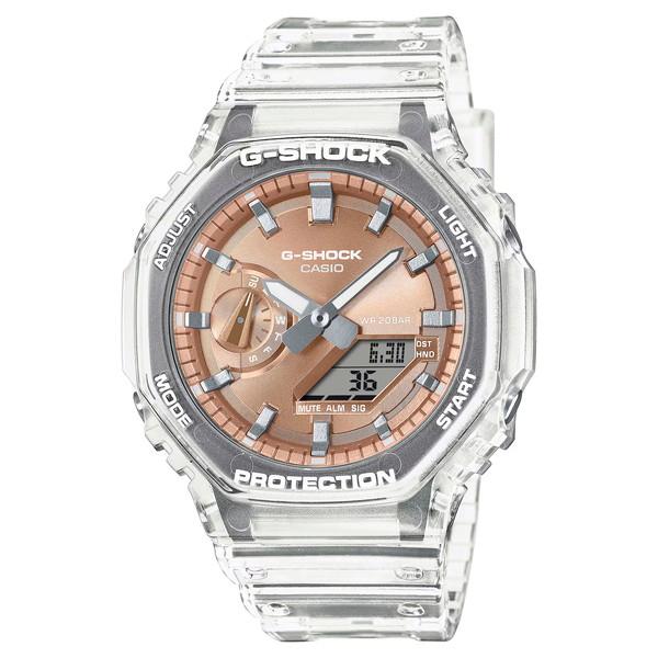 G-SHOCK G-ショック 八角形GA-2100系 スケルトンシリーズ ローズ