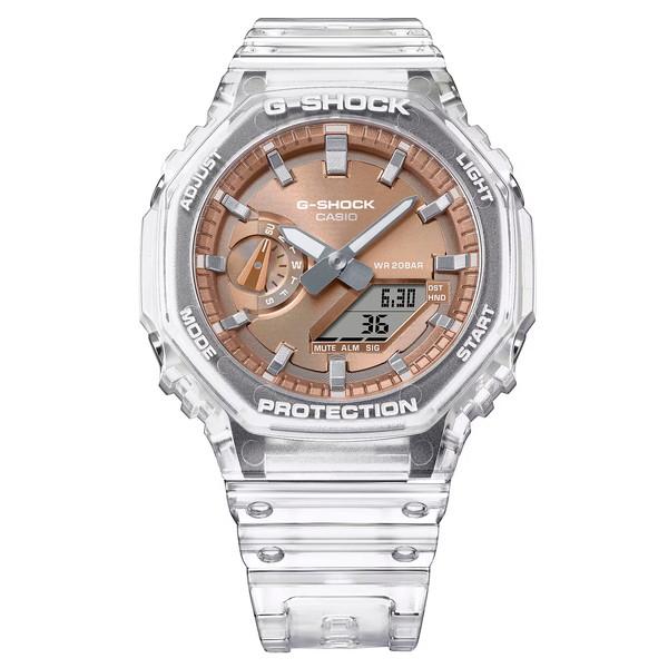 G-SHOCK G-ショック 八角形GA-2100系 スケルトンシリーズ ローズ