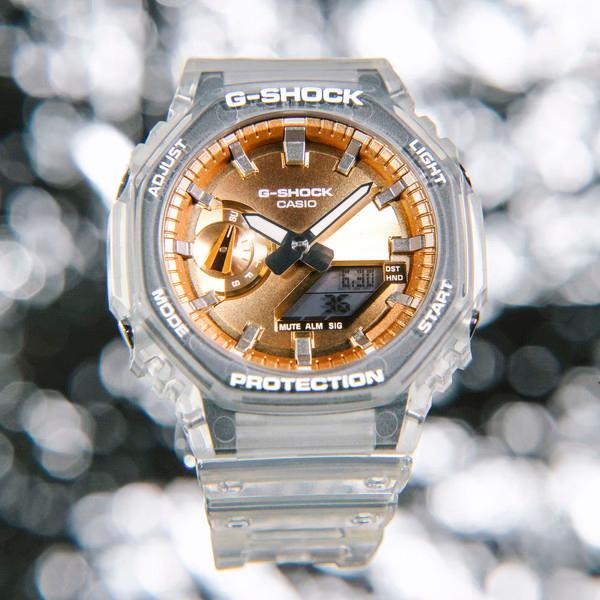 G-SHOCK G-ショック 八角形GA-2100系 スケルトンシリーズ ローズ